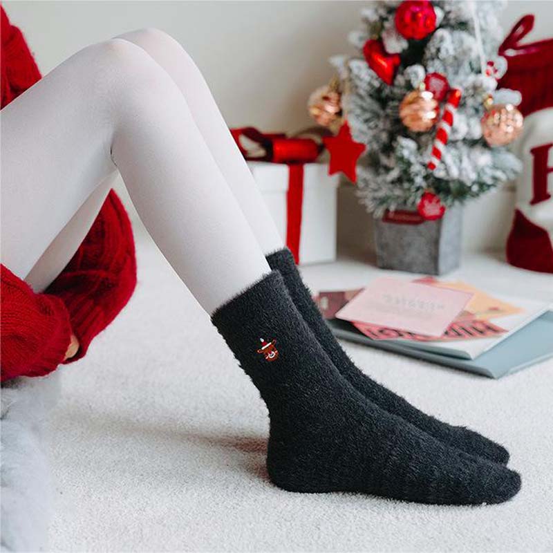 Warm Plush Christmas Socks