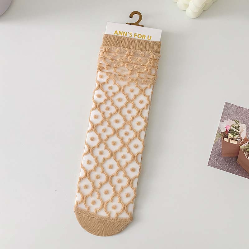 Breathable Floral Socks