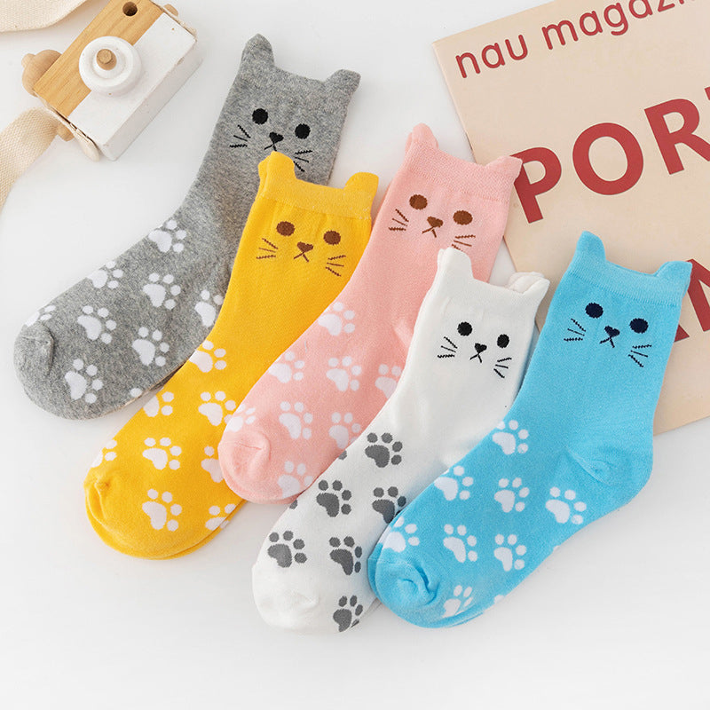 Cat Paw Print Socks