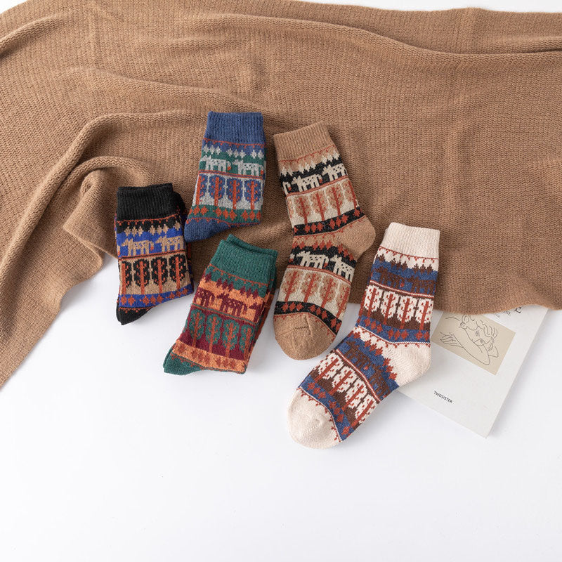 Pack of 5 Pairs of Vintage Socks