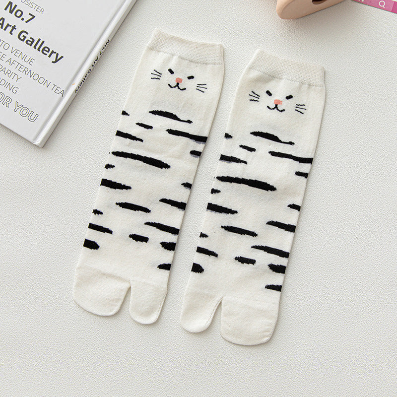 Cat Print Casual Socks