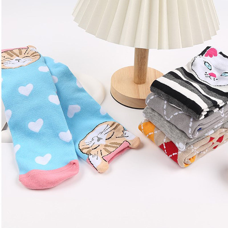 Creative Cat Pattern Socks