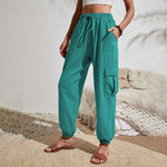 Solid Colour Casual Pants