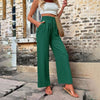 Solid Colour Casual Trousers