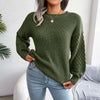 Casual Solid Colour Knit Sweater