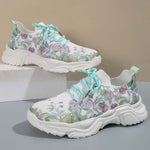 Floral Print Casual Sneakers