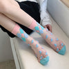 Floral Jacquard Breathable Socks