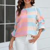 Casual Striped Knit Sweater