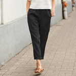 【Cotton And Linen】Casual Straight Trousers