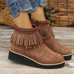 Vintage Fringed Boots