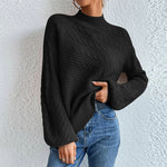 Casual Solid Colour Knit Sweater