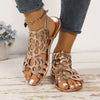 Ethnic Hollow Flat Sandals