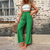 Solid Colour Casual Trousers