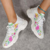 Floral Print Casual Sneakers