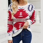 Casual Geometric Knit Sweater