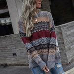 Vintage Geometric Knit Sweater