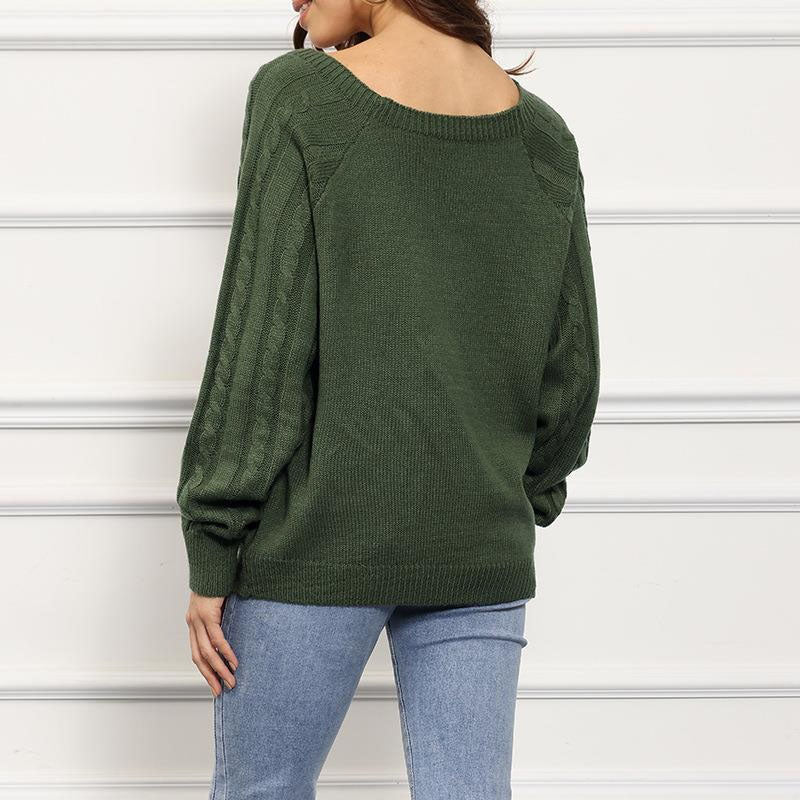 Casual Cable Knit Sweater