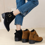 Vintage Chunky Heel Boots