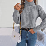 Casual Solid Colour Knit Sweater