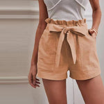 【Cotton and Linen】Casual Solid Colour Shorts