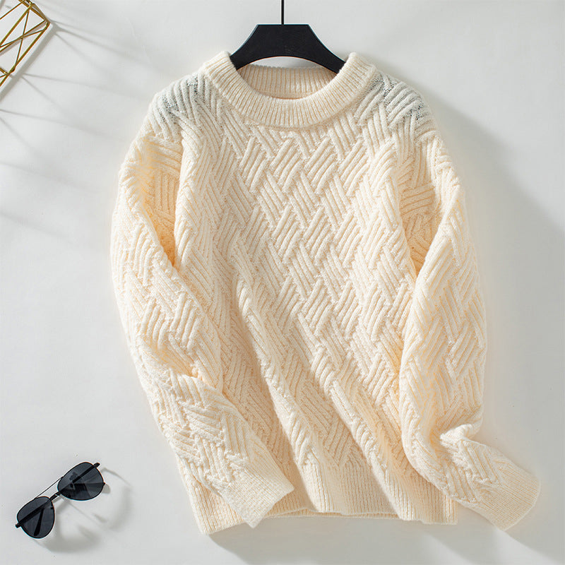 Solid Colour Casual Sweater