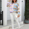 Casual Striped Knit Sweater