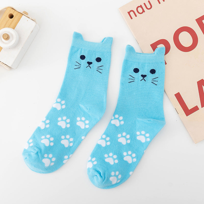 Cat Paw Print Socks