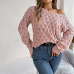 Casual Hollow Knit Sweater