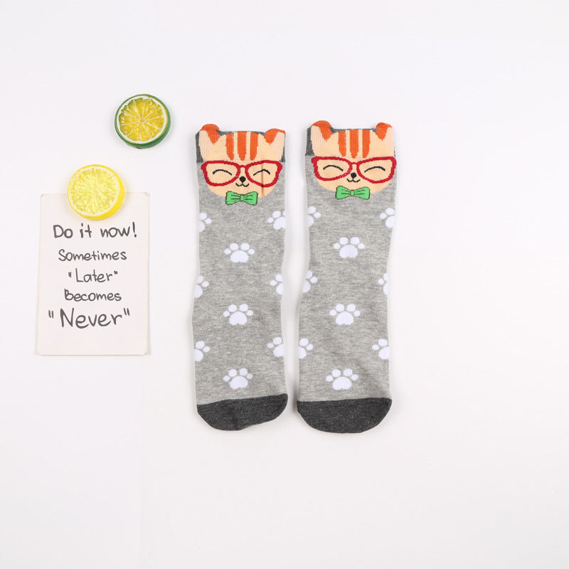 Creative Cat Pattern Socks