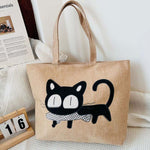 Cartoon Cat Canvas Bag