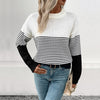 Casual Striped Knit Sweater