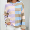 Casual Striped Knit Sweater