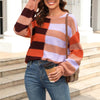 Casual Striped Knit Sweater