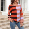 Casual Striped Knit Sweater