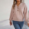 Casual Solid Colour Knit Sweater