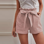 【Cotton and Linen】Casual Solid Colour Shorts