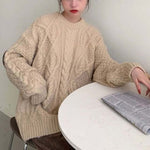 Casual Cable Knit Sweater