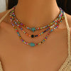 Bohemian Colourful Beaded Necklace