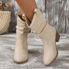 Vintage Chunky Heel Boots