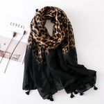 Casual Leopard Print Scarf