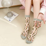 Breathable Floral Socks