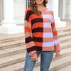 Casual Striped Knit Sweater