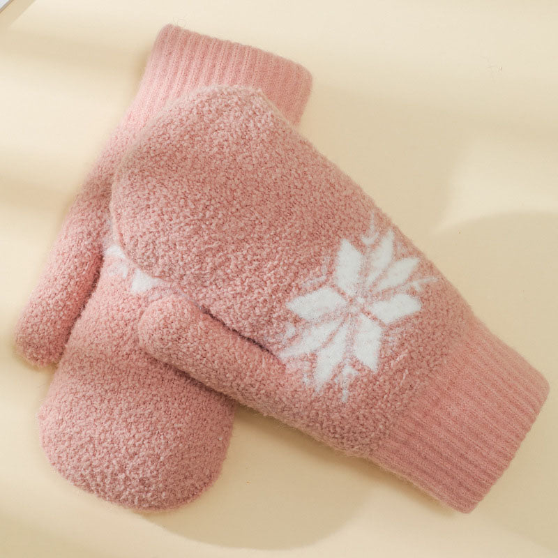 Warm Snowflake Gloves