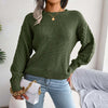 Casual Solid Colour Knit Sweater