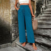 Solid Colour Casual Trousers