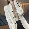 Casual Solid Colour Knitted Cardigan