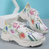 Floral Print Casual Sneakers