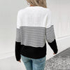 Casual Striped Knit Sweater