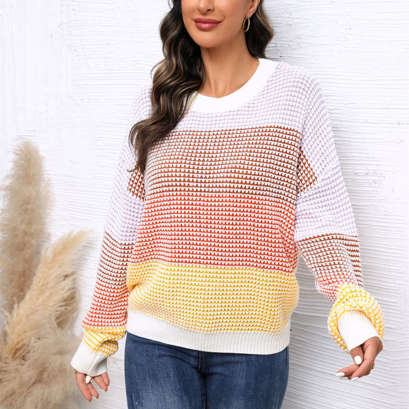 Colour Block Knit Sweater