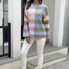 Casual Striped Knit Sweater